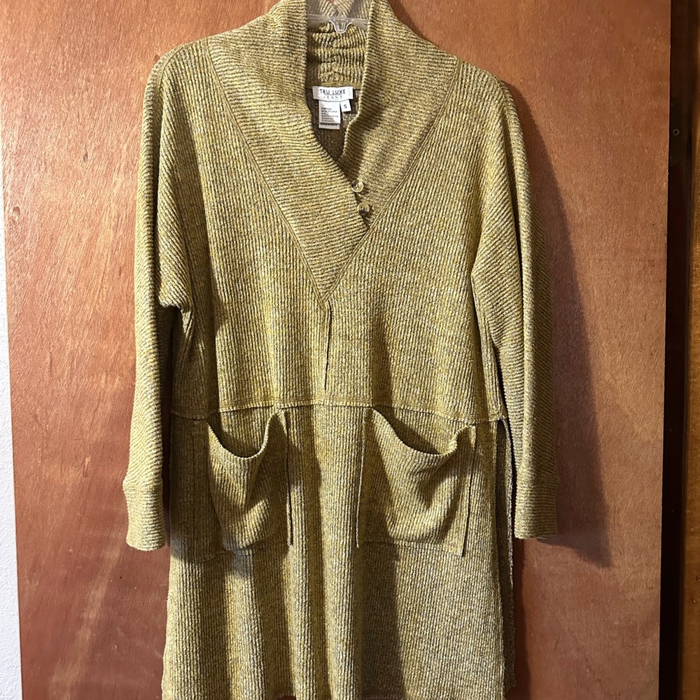 Tru Luxe Jeans Gold Knit Tunic